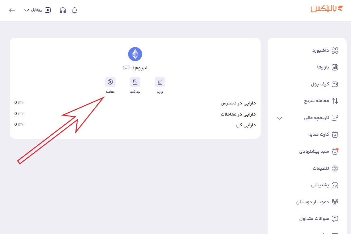 خرید اتریوم در بالینکس