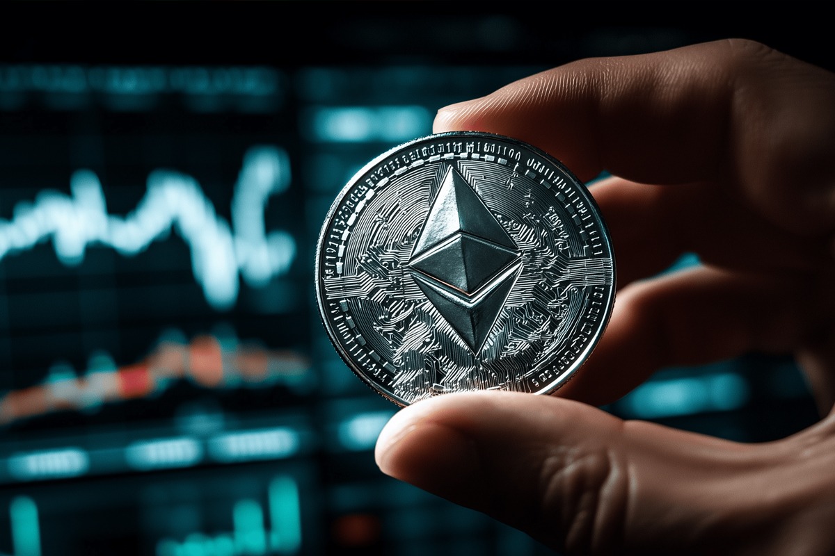 کوین اتریوم رو به روی نمودار قیمت آن