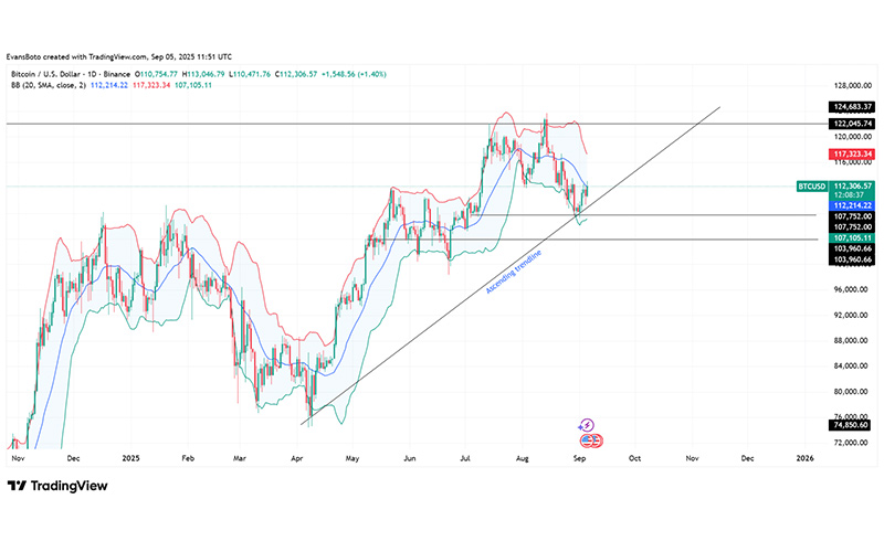چارت قیمت بیت کوین (BTC)