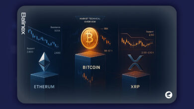تحلیل تکنیکال بیت کوین، اتریوم و ریپل امروز ۴ آذر