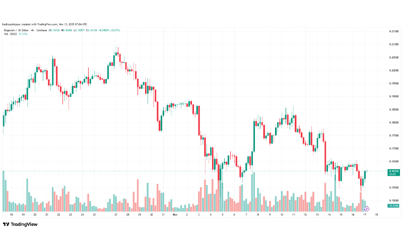 چارت قیمت دوج کوین (DOGE)