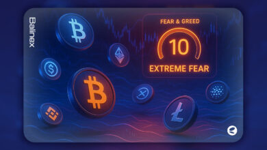 ریزش شدید بیت کوین و بازار کریپتو | شاخص ترس و طمع در وضعیت ترس شدید!