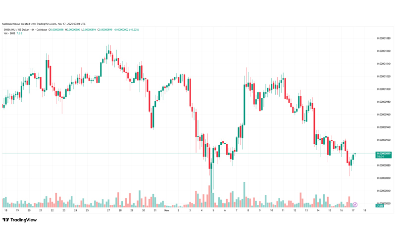 چارت قیمت شیبا اینو (SHIB)