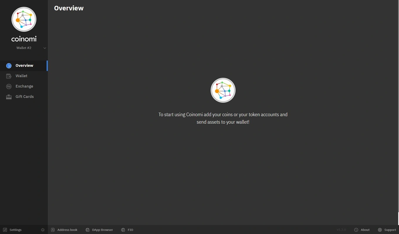 صفحه اصلی کیف پول کوینومی