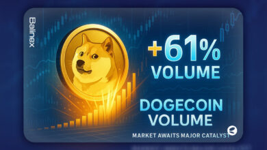 افزایش ۶۱ درصدی معاملات دوج کوین هم زمان با کاهش نرخ بهره آمریکا