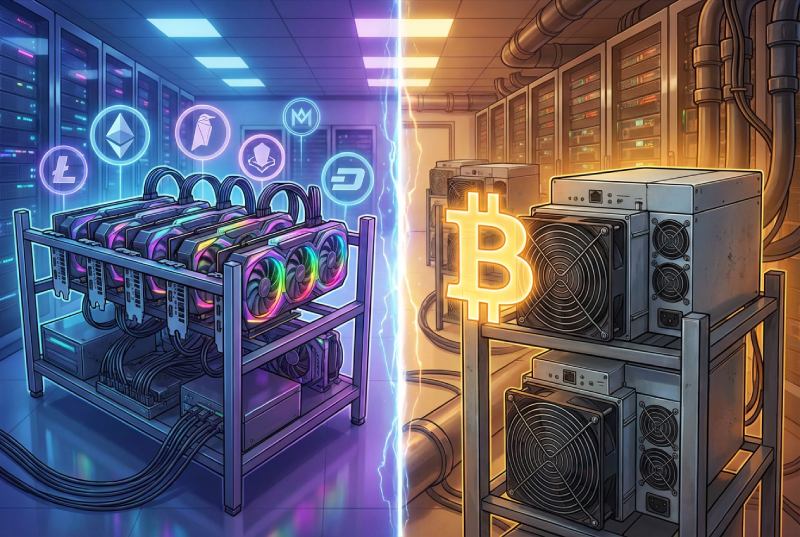 استخراج ارز دیجیتال با کارت گرافیک در مقابل دستگاه های اسیک