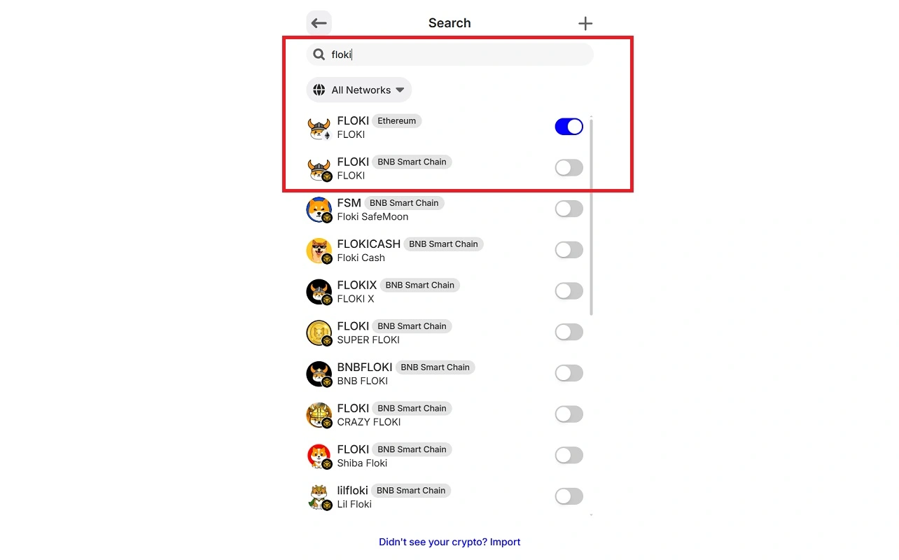 انتخاب شبکه برای ارز فلوکی در تراست ولت