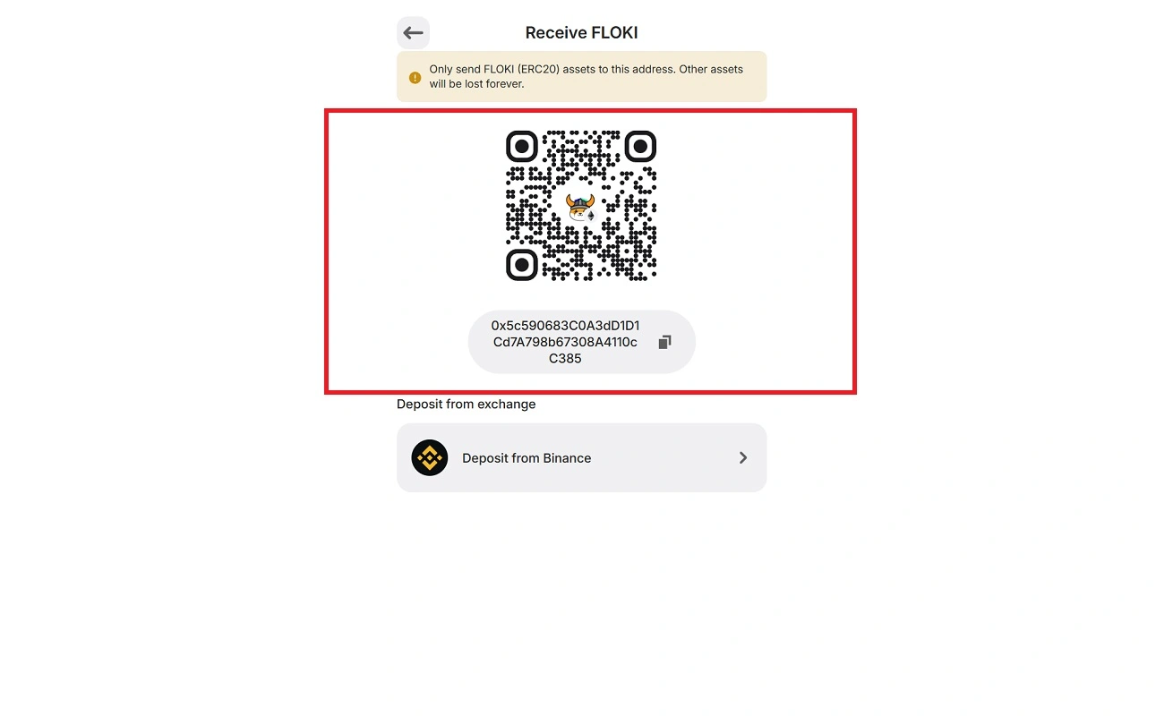آدرس فلوکی در تراست ولت