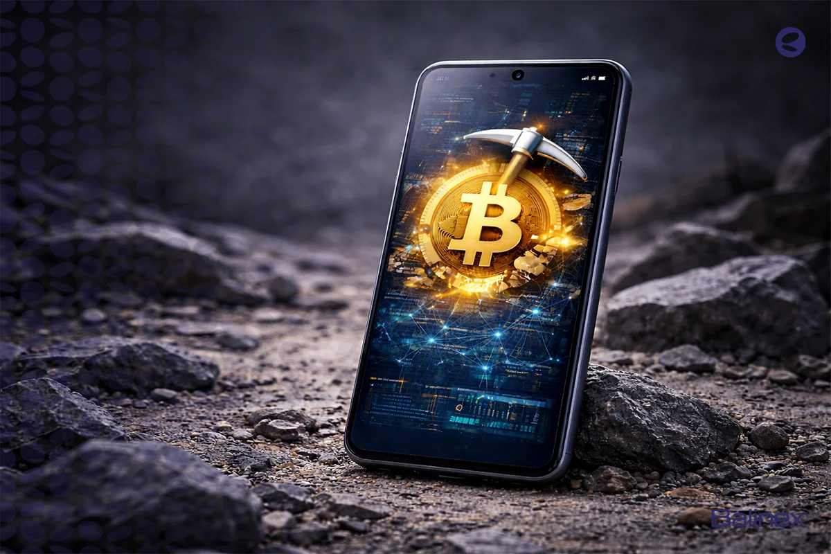 استخراج بیت کوین با موبایل