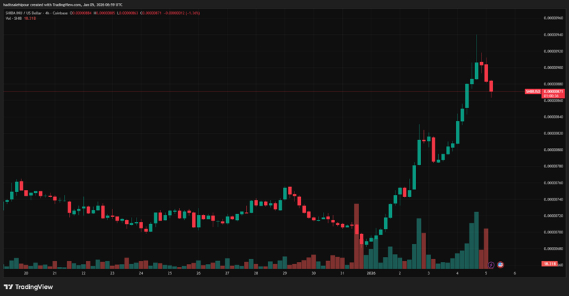 چارت قیمت شیبا اینو (SHIB)