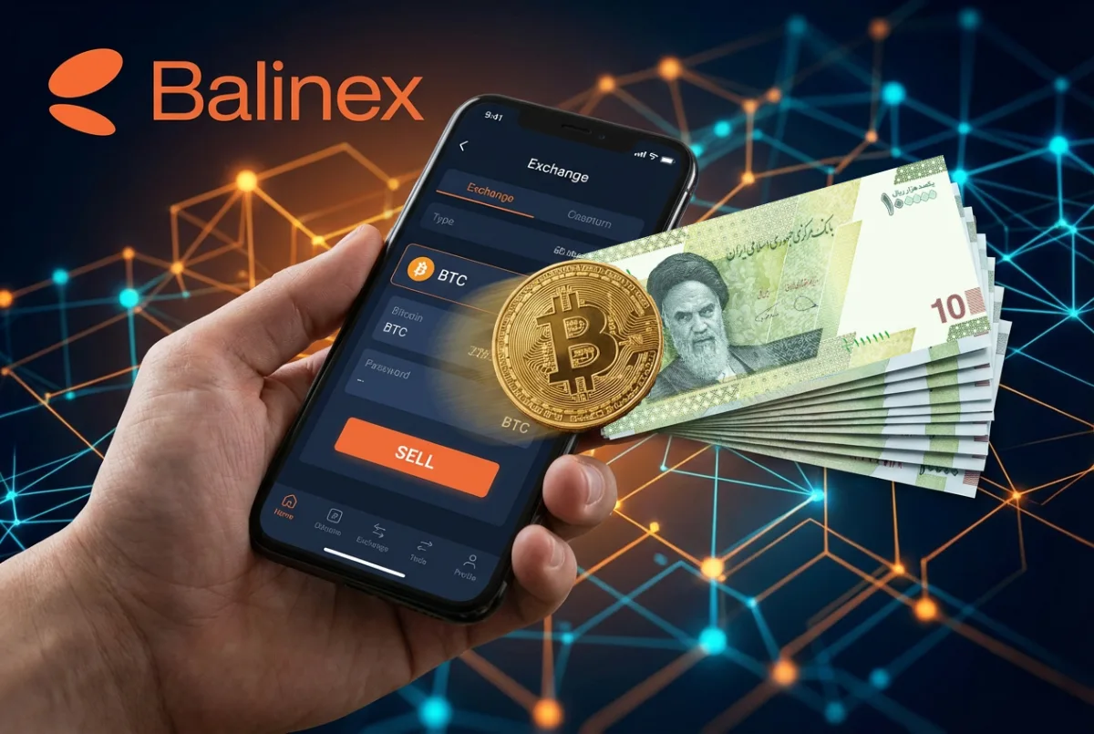 راهنمای تصویری فروش بیت کوین (BTC) با گوشی