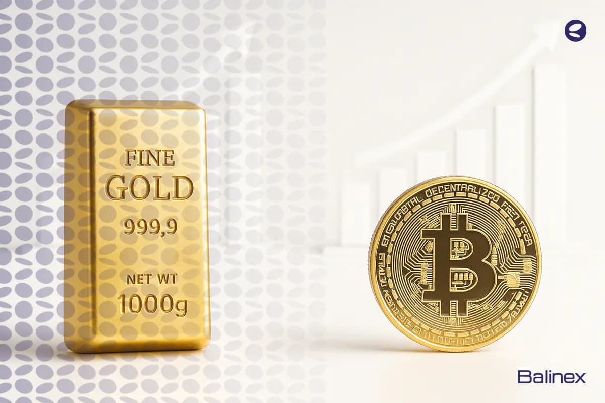 مقایسه بازدهی طلا و ارز دیجیتال + بررسی رشد 10 سال اخیر