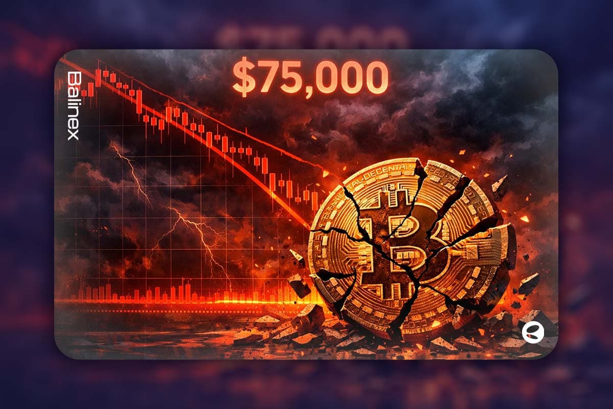 ریزش شدید بیت کوین: سقوط به کف ۹ ماهه با افت ۴۰ درصدی از سقف تاریخی!