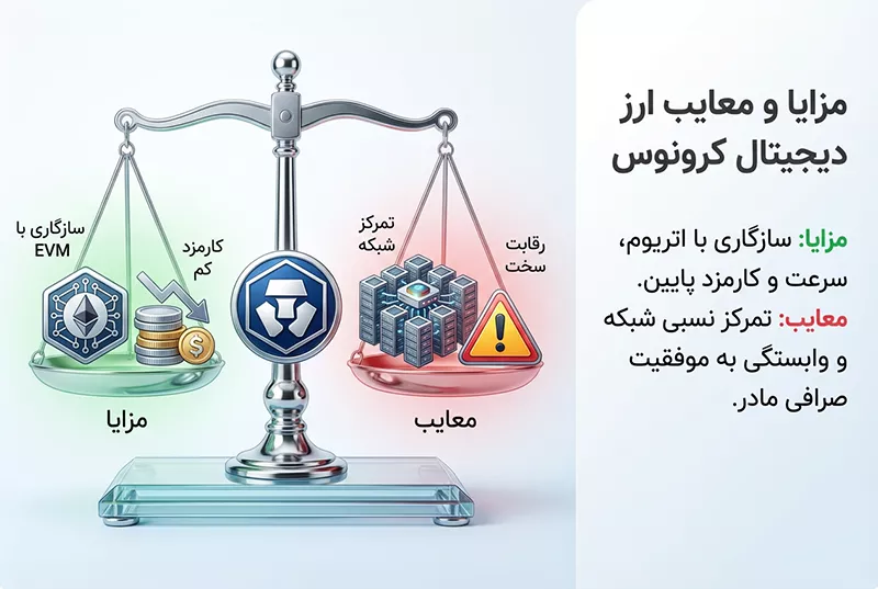 مزایا و معایب ارز دیجیتال کرونوس