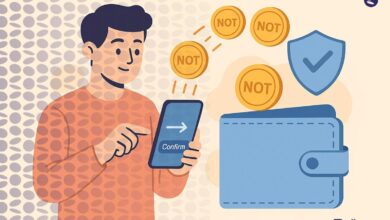 آموزش انتقال نات کوین به کیف پول + مراحل تصویری