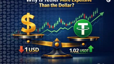 چرا تتر از دلار گرانتر است؟ بررسی کامل اختلاف قیمت دلار و تتر (آپدیت 2026)