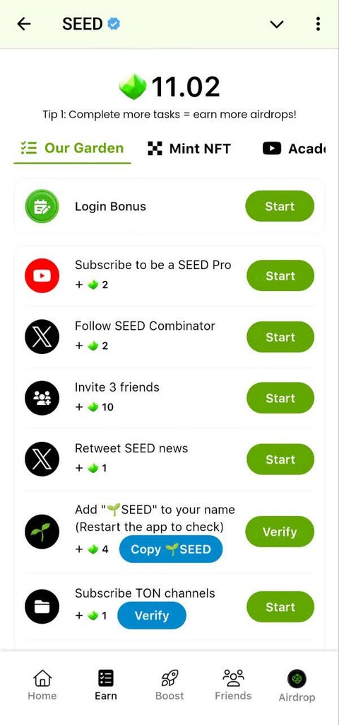 آموزش بازی SEED