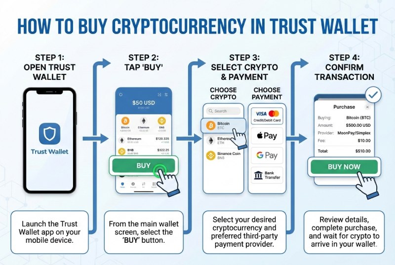 آموزش خرید ارز دیجیتال در تراست والت