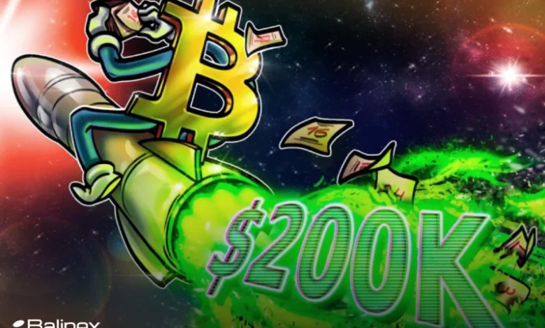 پیش‌ بینی صعود بیت‌کوین به 200,000 دلار در 2025!