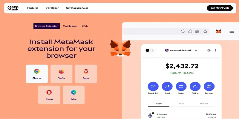 ساخت کیف پول اتریوم در متامسک