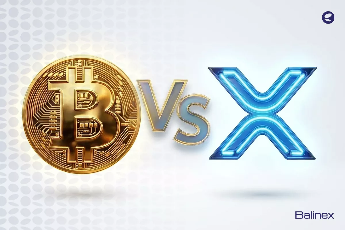 مقایسه ریپل با بیت کوین