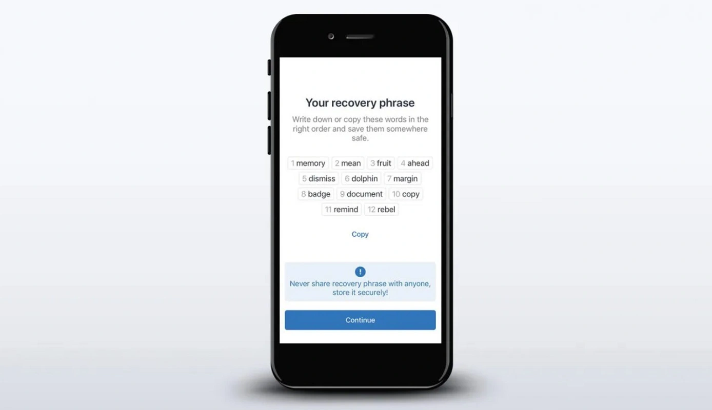 عبارات بازیابی تراست ولت