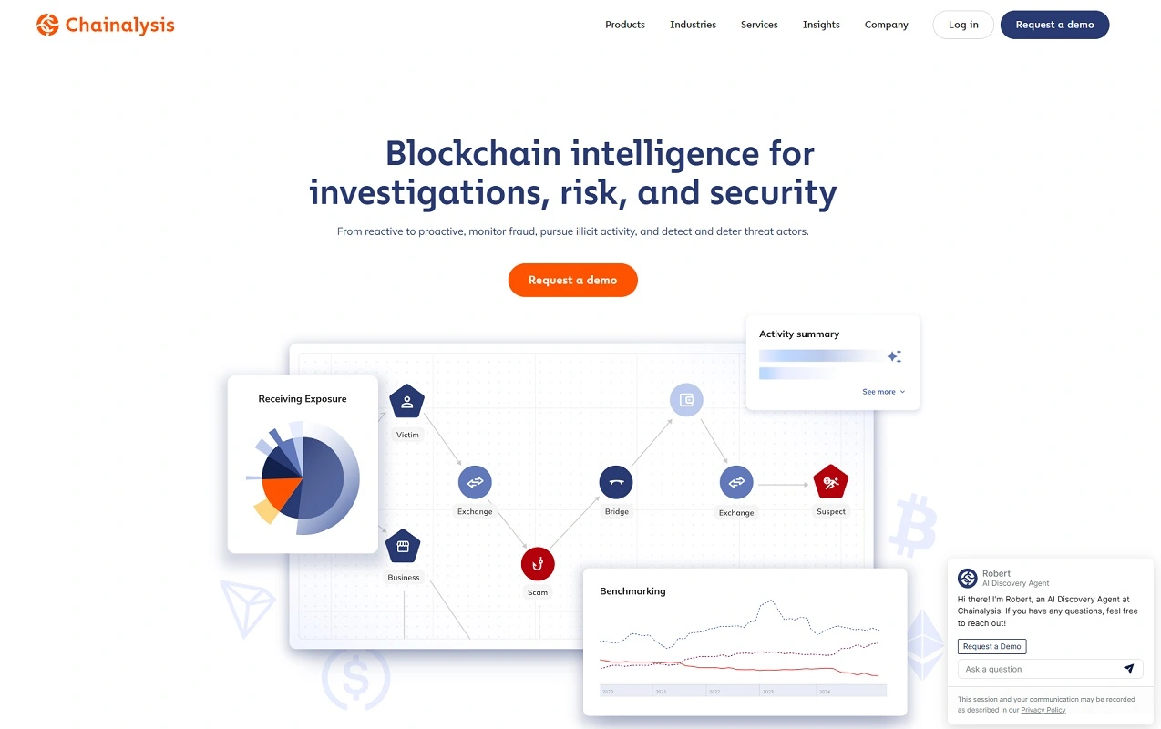 وب سایت Chainalysis 