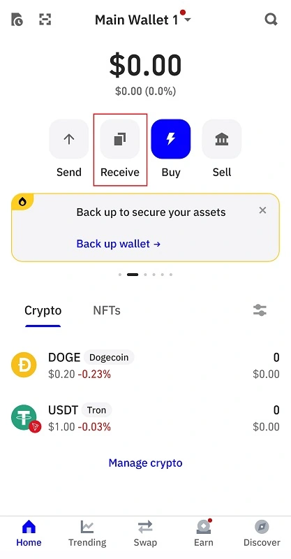 واریز به کیف پول تراست ولت