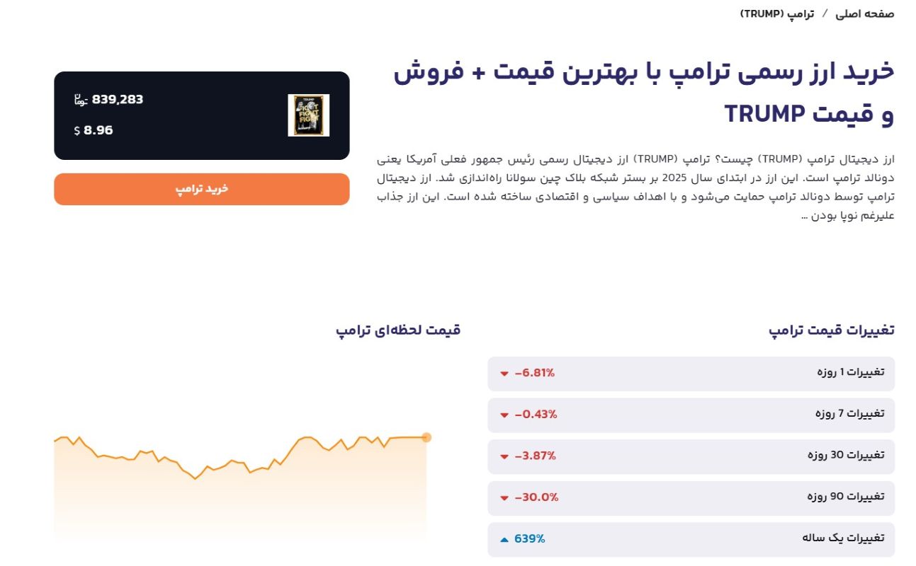 خرید ارز ترامپ از بالینکس