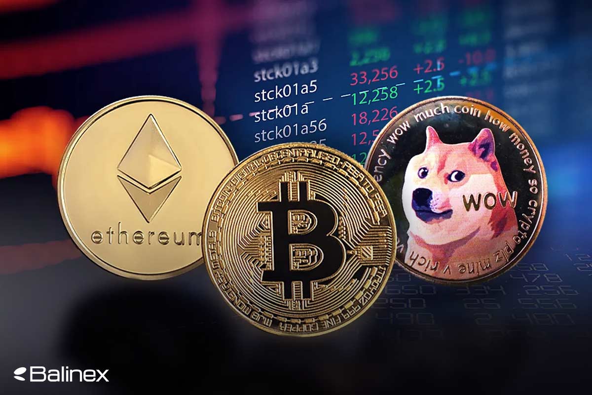تحلیل تکنیکال قیمت اتریوم، بیت کوین و دوج کوین