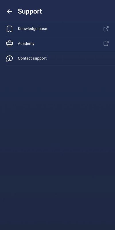 نحوه ارتباط با پشتیبانی کیف پول اتمیک