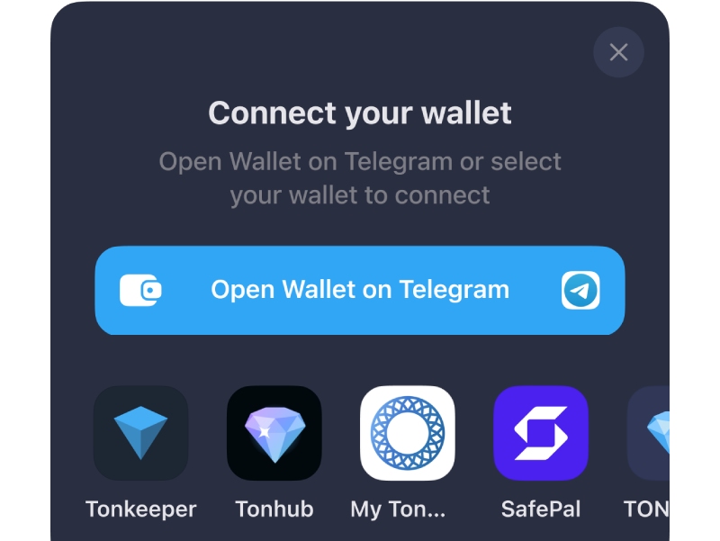وصل شدن کیف پول به تلگرام
