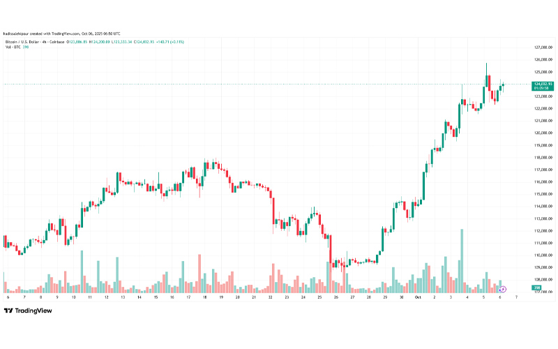 چارت قیمت بیت کوین (BTC)