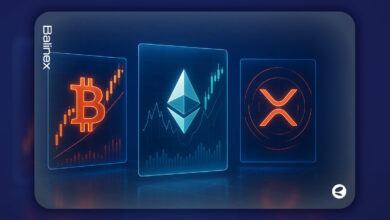 تحلیل تکنیکال بیت کوین، اتریوم و ریپل امروز ۸ آذر