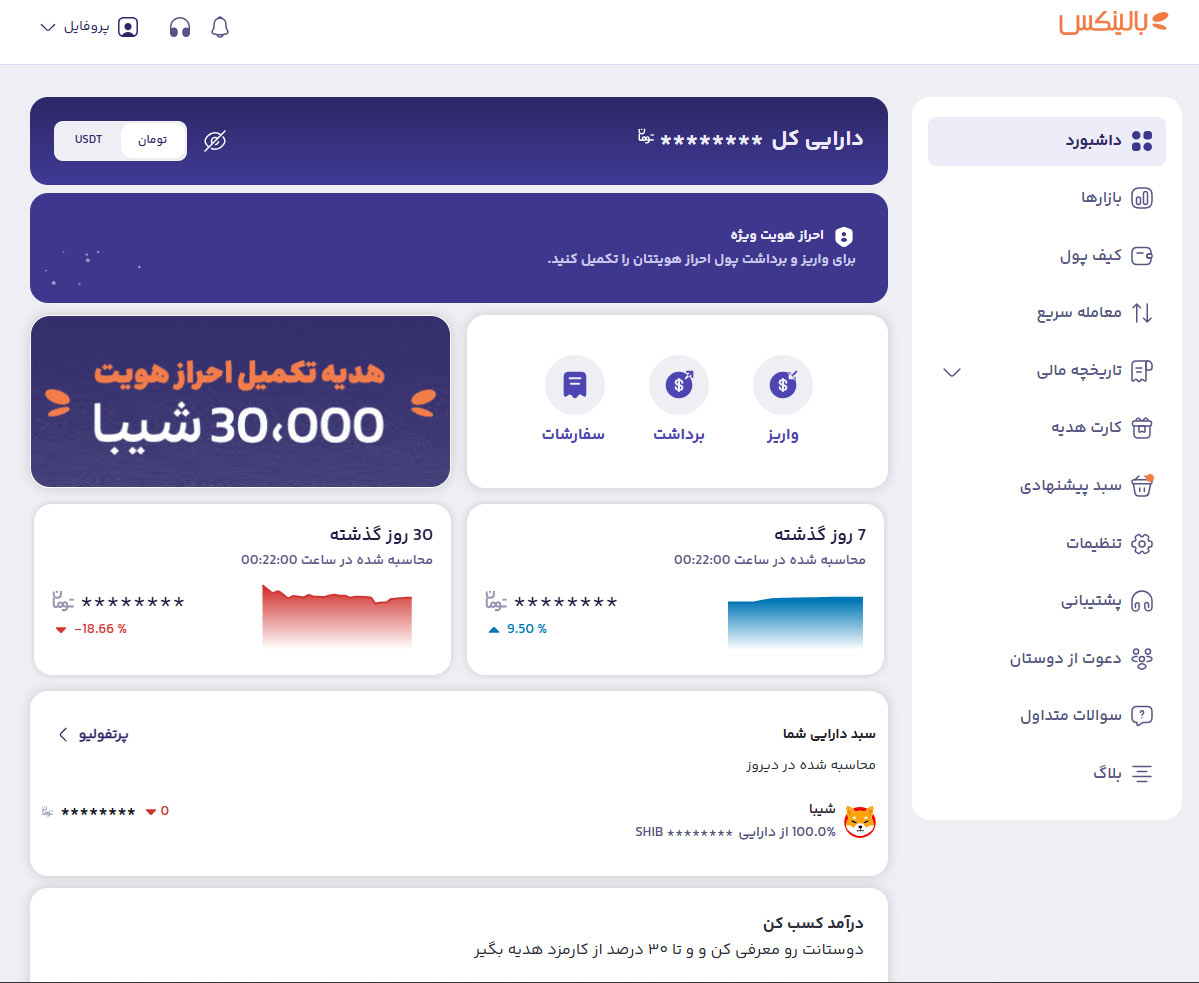 پروفایل در بالینکس