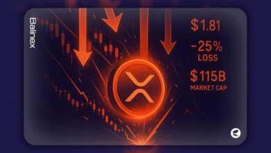 ریپل به کمترین سطح ۷ ماهه رسید | ETF جدید نتوانست مانع ریزش شود!