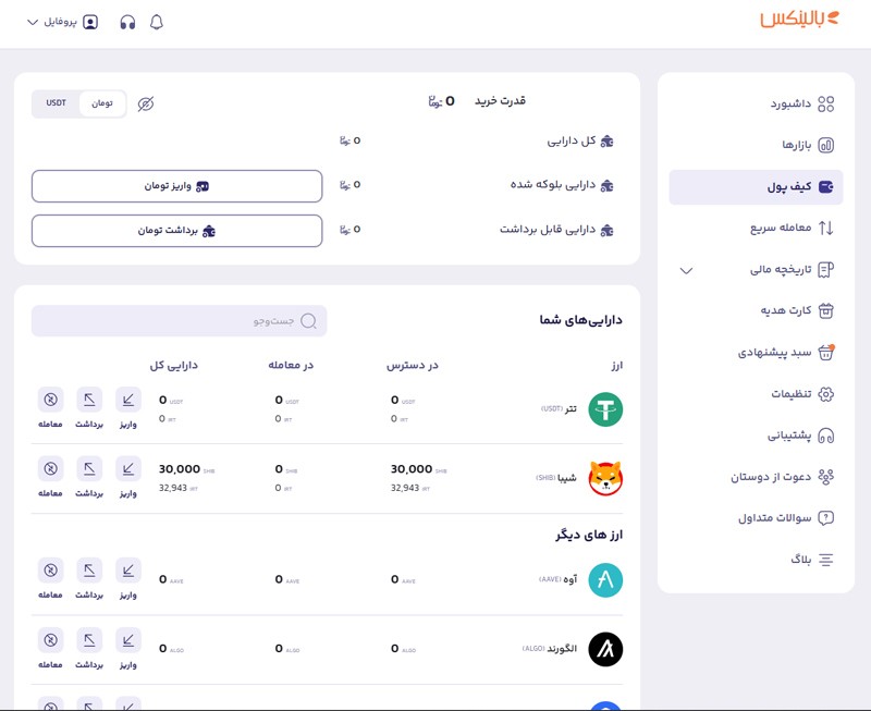 کیف پول بالینکس