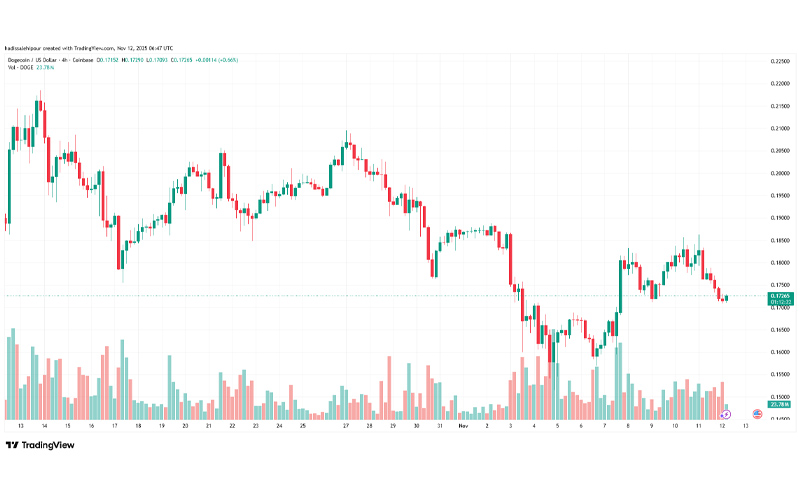 چارت قیمت دوج کوین (DOGE)