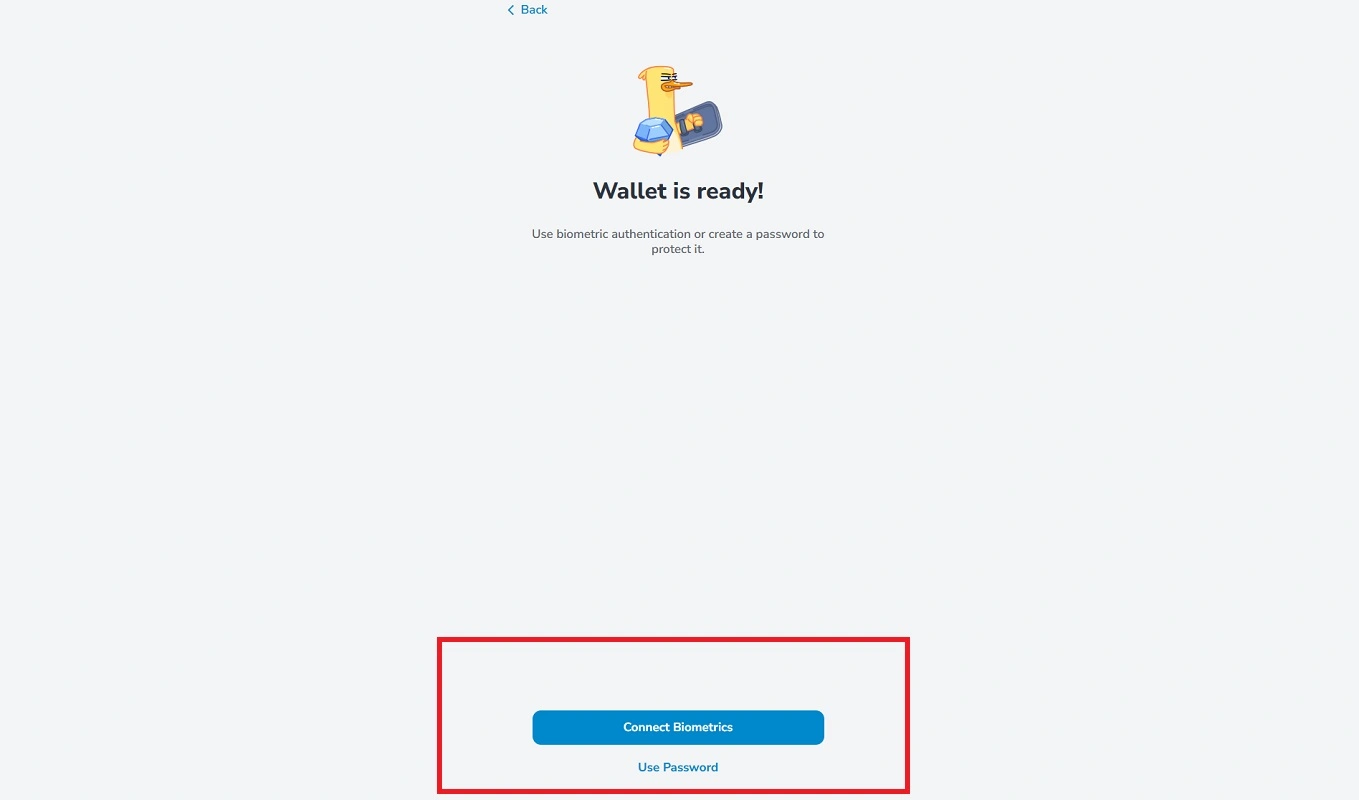 ایجاد رمز عبور برای مای تون ولت