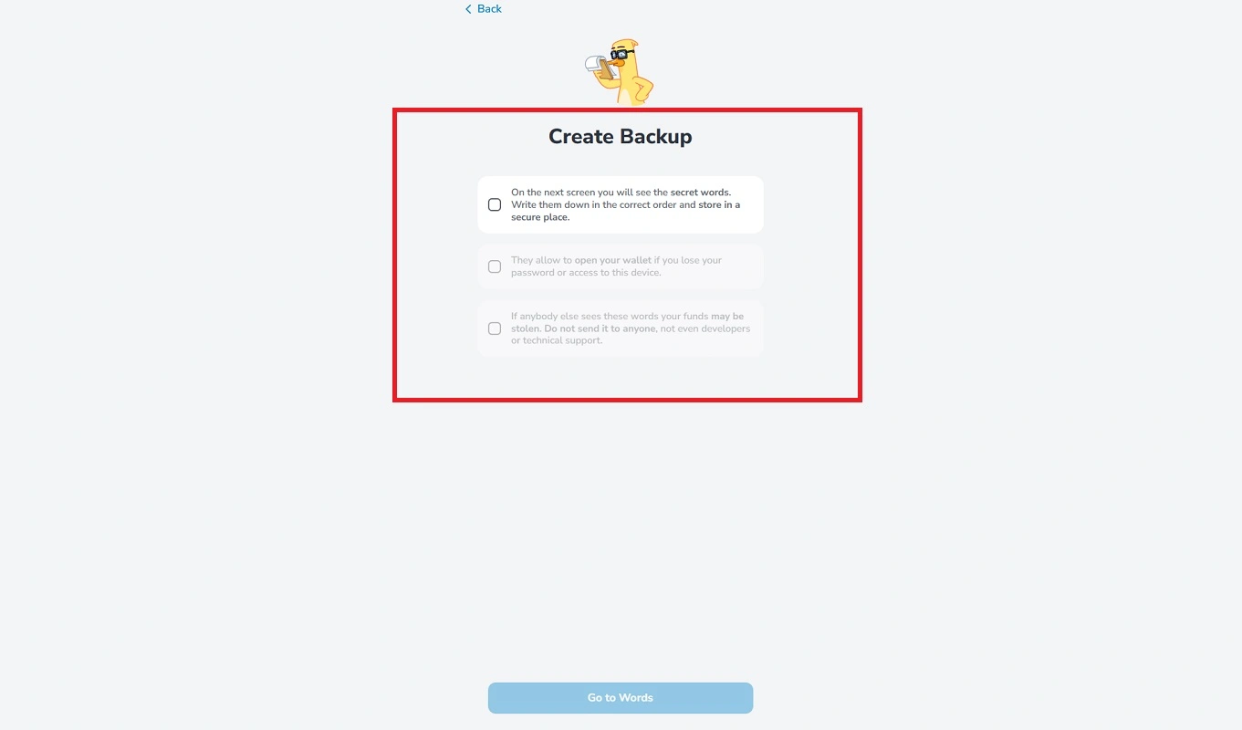 صفحه تایید های امنیتی مای تون ولت 