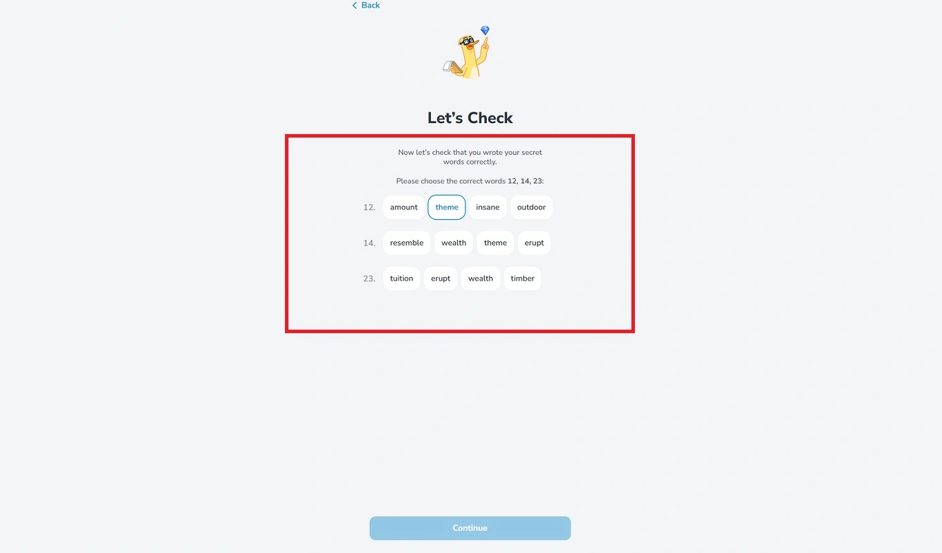 بررسی عبارت بازیابی در مای تون ولت 