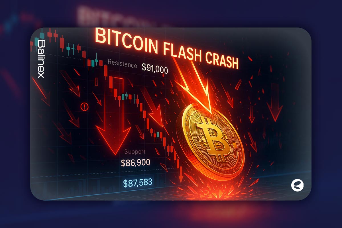 سقوط ناگهانی بیت کوین به ۸۶ هزار دلار | ۱۳۹ میلیون دلار پوزیشن لیکوئید شد!