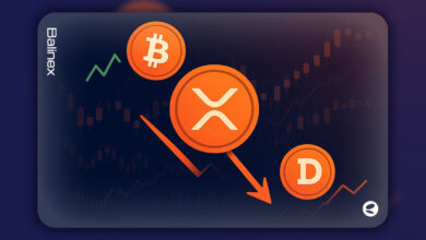 ریپل در آستانه سقوط، بیت کوین و دوج کوین زیر سایه نوسانات شدید بازار