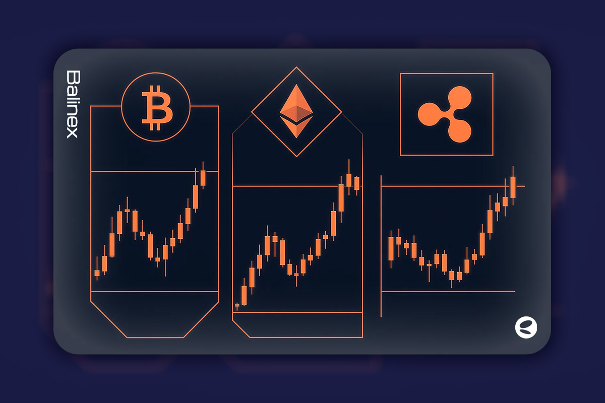 تحلیل تکنیکال بیت کوین، اتریوم و ریپل امروز ۱۸ آذر