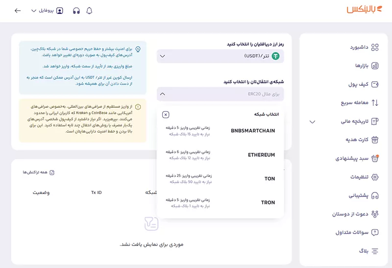 انتقال از اکسودوس به بالینکس برای نقد کردن