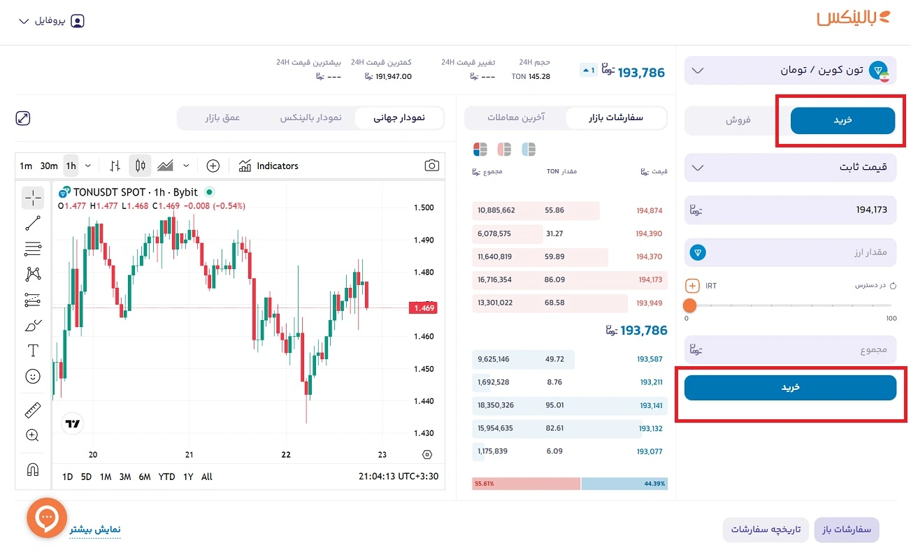 صفحه خرید بالینکس