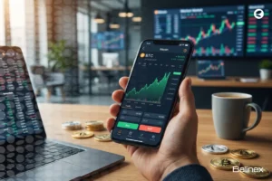 آموزش تصویری خرید بیت کوین با گوشی در صرافی بالینکس