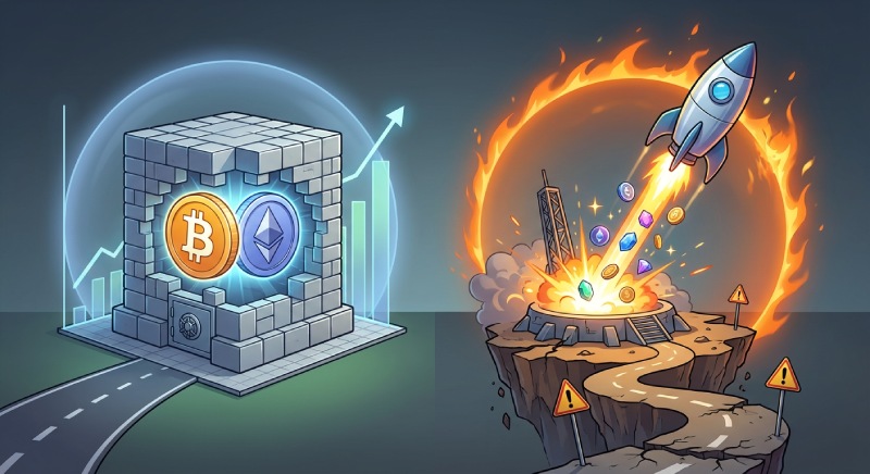 سبد سرمایه گذاری پر ریسک ارز دیجیتال