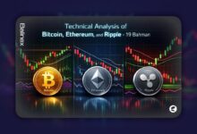 تحلیل تکنیکال بیت کوین، اتریوم و ریپل امروز ۱۹ بهمن