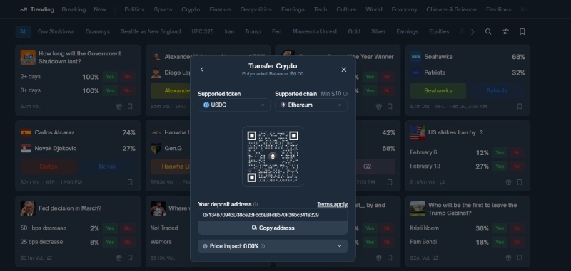 انتقال ارزهای دیجیتال (Transfer Crypto)